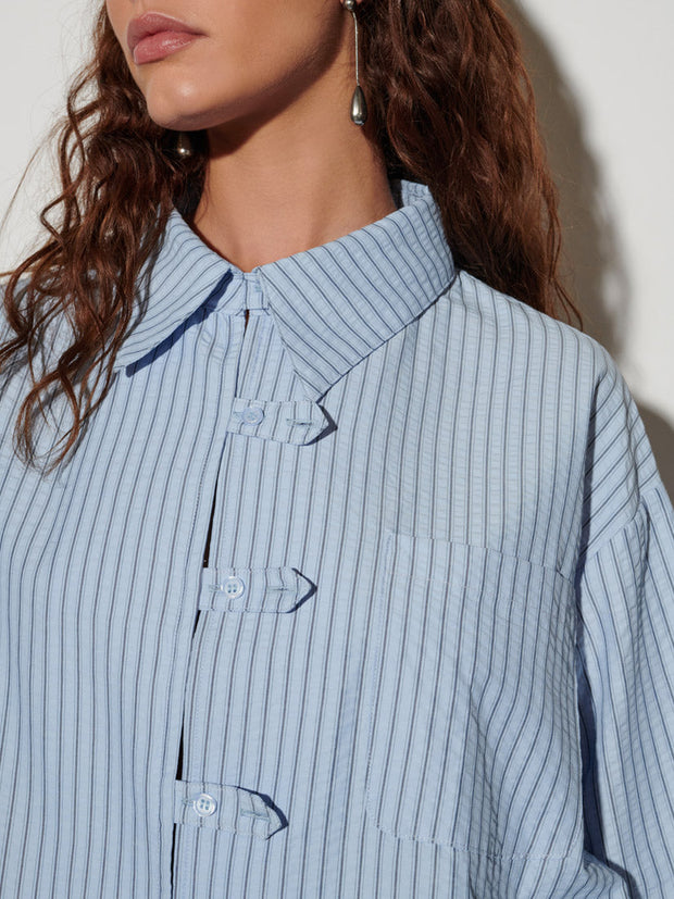 <b> Ghospell </b> Didion Striped Shirt