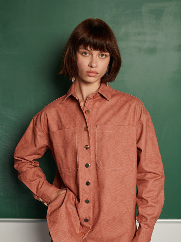 <b> Ghospell </b> Izya Denim Shirt