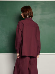 <b> Ghospell </b> Kiraz Pleated Shirt