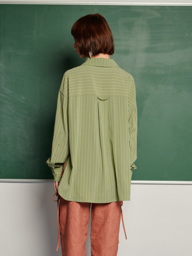 <b> Ghospell </b> Koa Striped Shirt