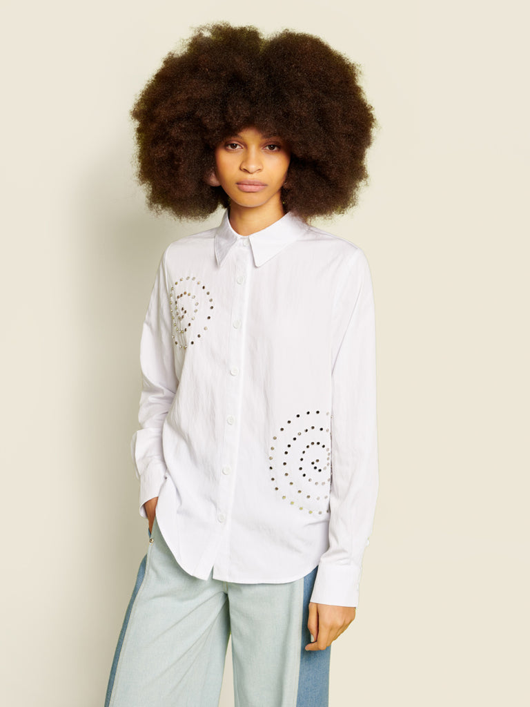 <b> < b> Brigid Studded Shirt