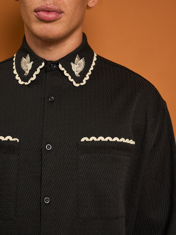 Hector Dove Embroidered Shirt