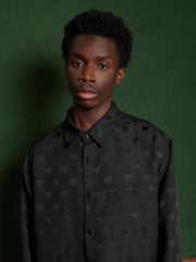 Roy Jacquard Shirt Coal Black / Z