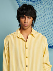 Seeger Stripe Shirt Pastel Yellow / Z