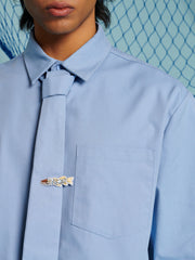 Remora Shirt with Tie Cloud Blue / Z