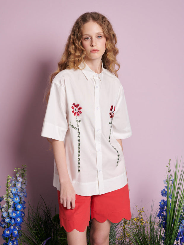 Field Gem Boxy Shirt Pearl Ivory / Z