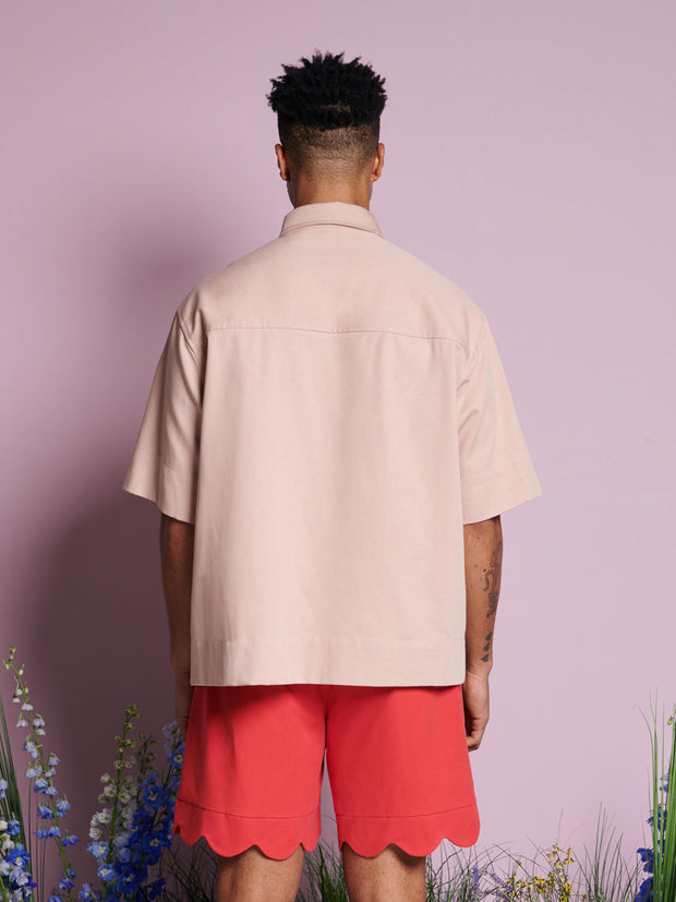 Glen Beaded Boxy Shirt