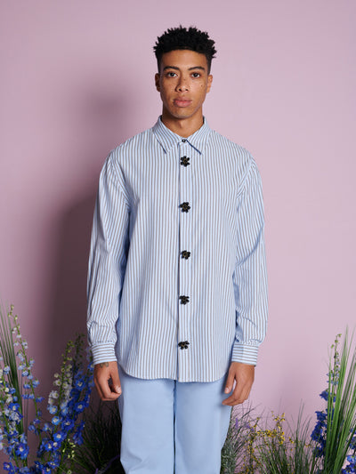 Dew Flower Trim Shirt
