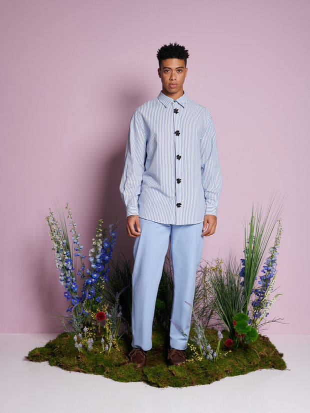 Dew Flower Trim Shirt