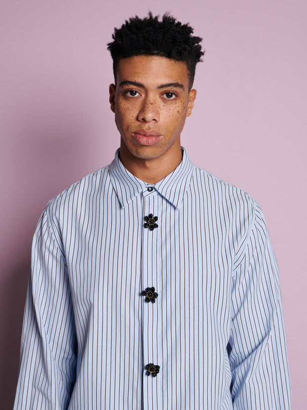 Dew Flower Trim Shirt