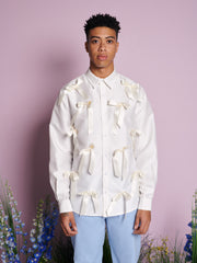 Snowdrop Satin Bow Shirt