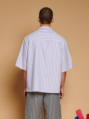 Verano Boxy Striped Shirt Orange, Blue / Z