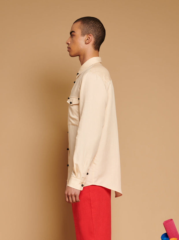Sierra Embellished Shirt Ivory Cream / Z
