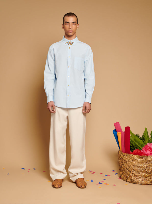 Serpentine Penny Shirt Pastel Blue / Z