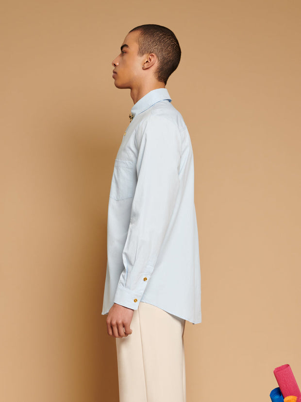 Serpentine Penny Shirt Pastel Blue / Z
