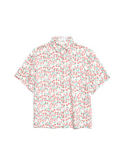 Cerise Mini Print Shirt