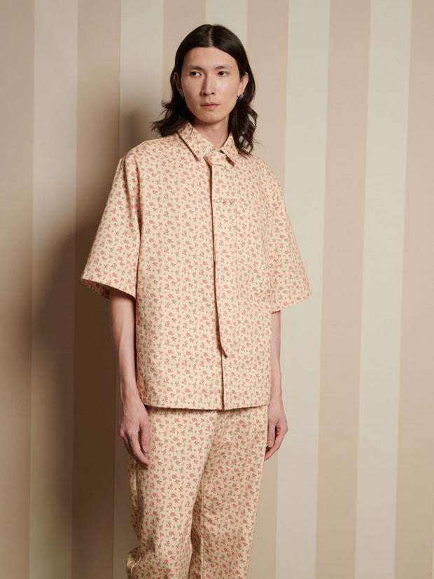 Naveen Ditsy Boxy Shirt Vintage Cream / Z