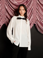 Duke Bow Shirt Pearl Ivory / Z