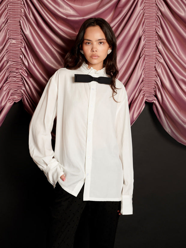 Duke Bow Shirt Pearl Ivory / Z