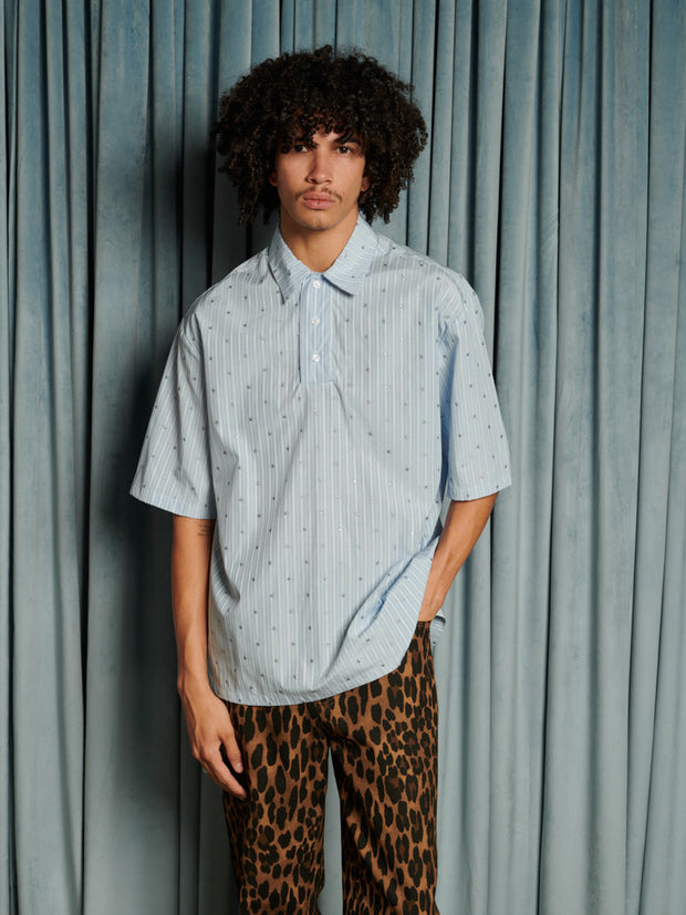 Agatha Boxy Shirt Baby Blue / Z