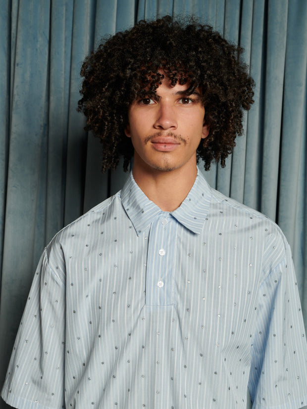 Agatha Boxy Shirt Baby Blue / Z