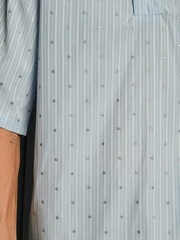 Agatha Boxy Shirt Baby Blue / Z