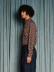 Pascaline Spot Shirt Chocolate Brown / Z
