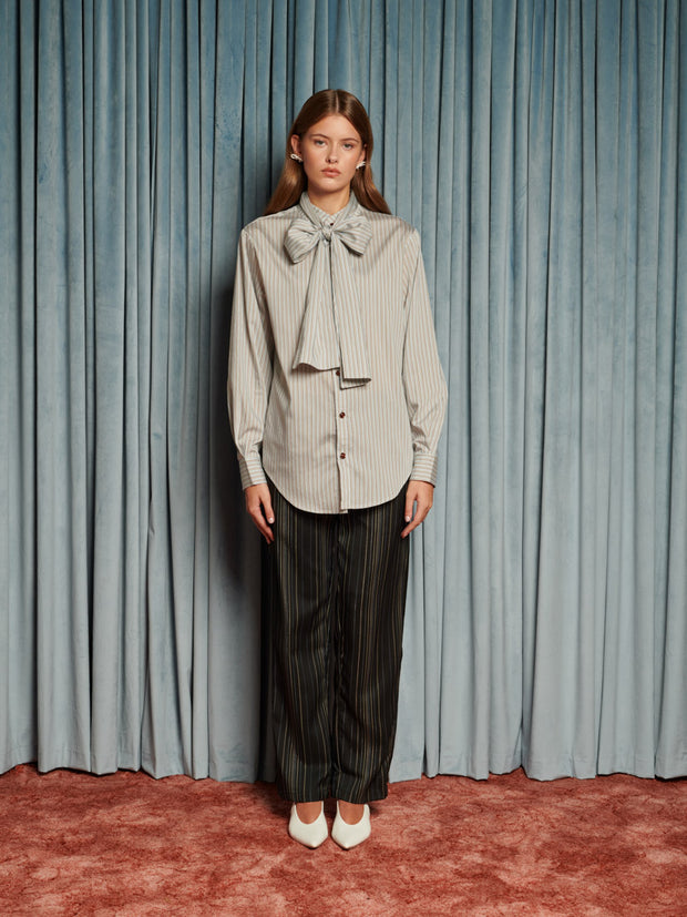 Arthur Stripe Bow Shirt