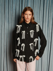 Gibson Lace Bow Shirt