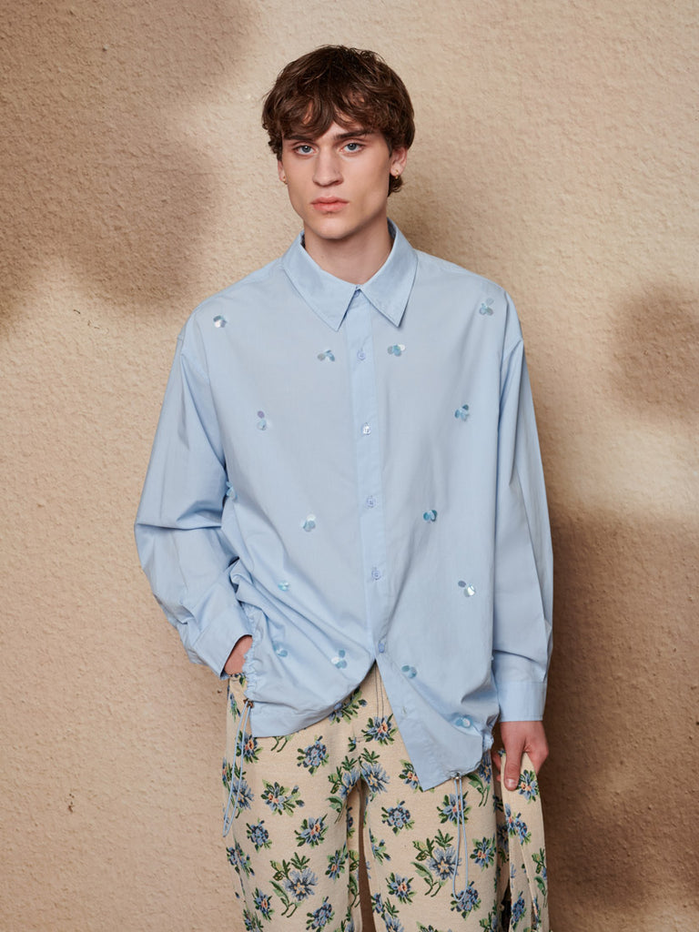 Ellis Embellished Drawstring Shirt
