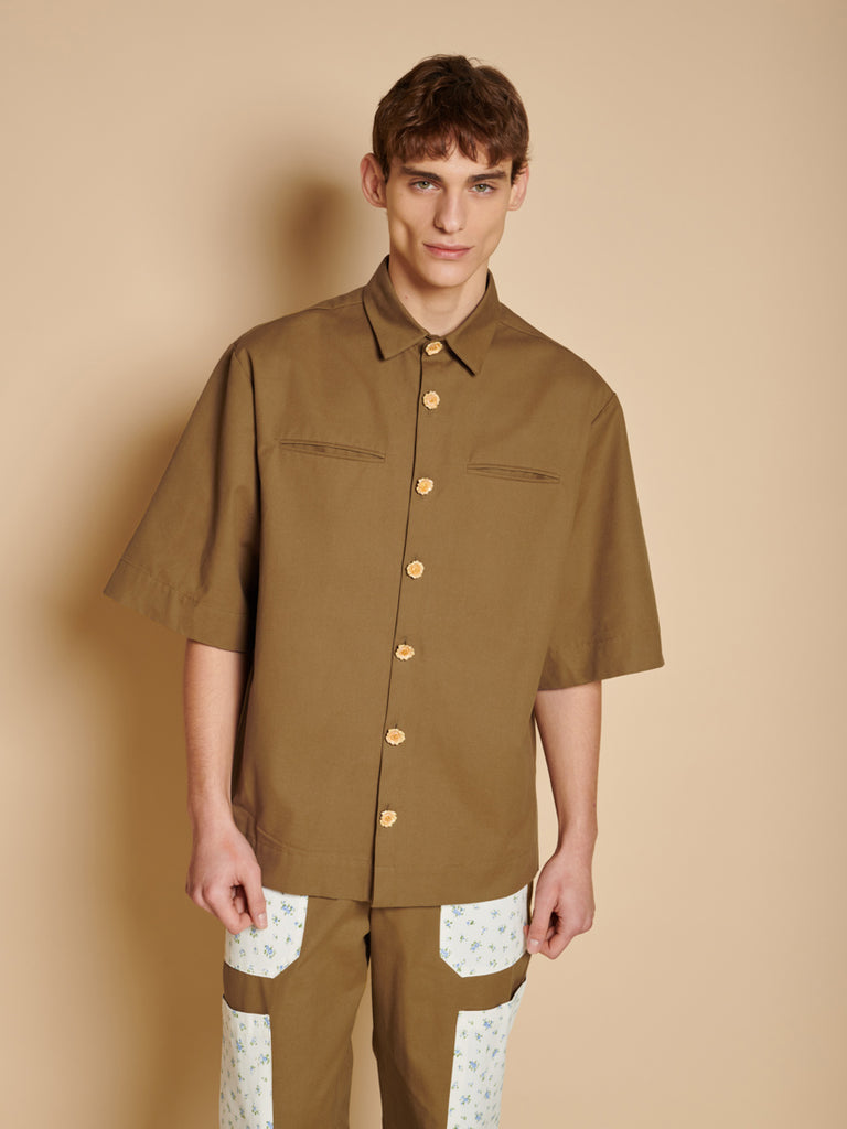 Menswear Hand Painted Tales Folke Boxy Shirt