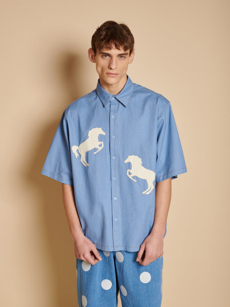 Dala Applique Boxy Shirt