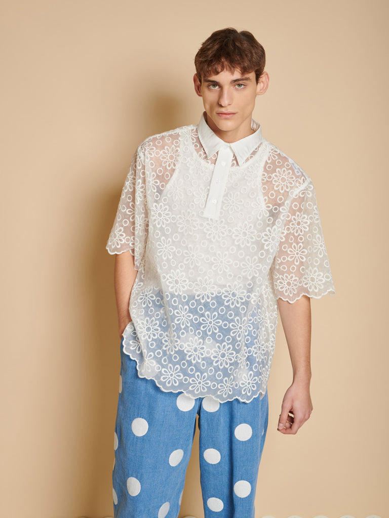 Walter Embroidered Polo Top
