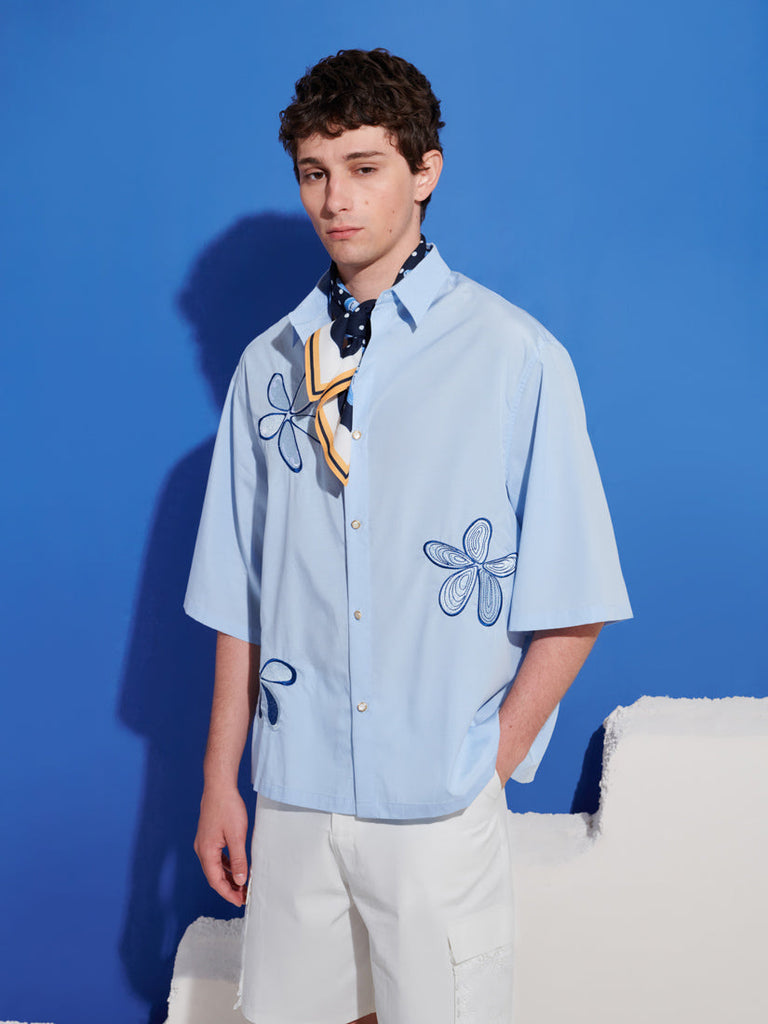 Siro Embroidered Boxy Shirt