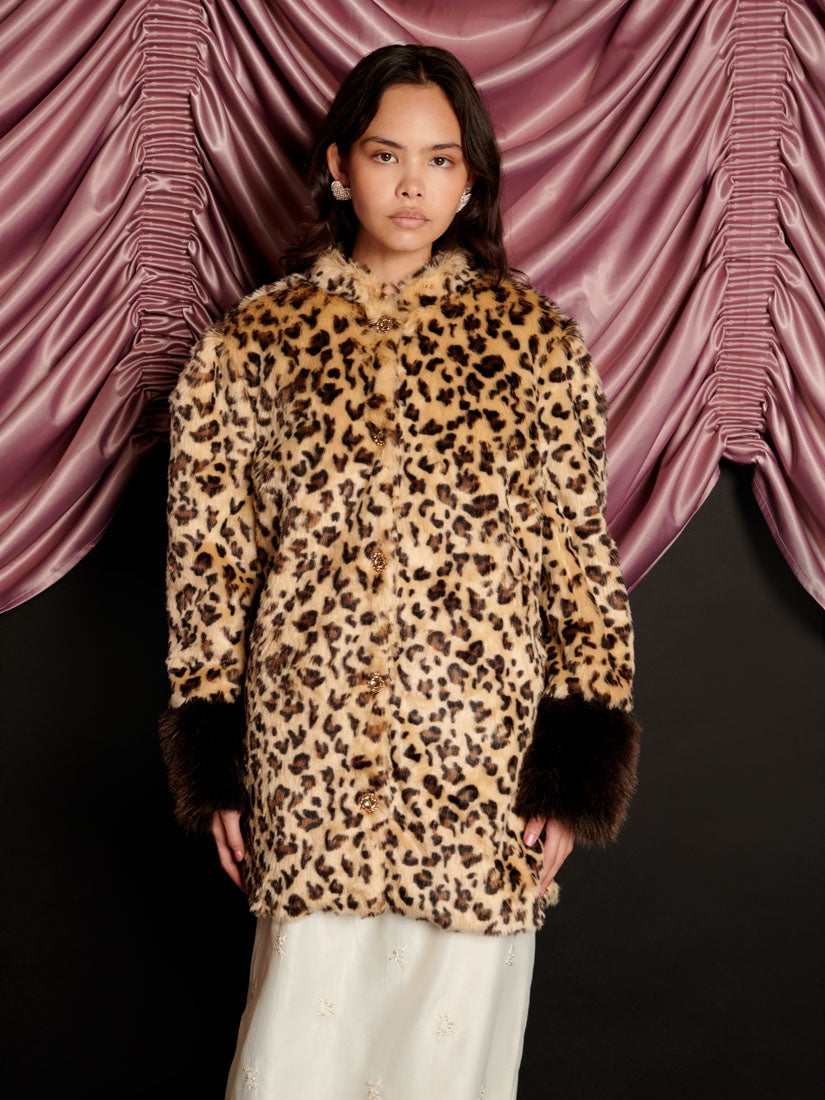 Malone Faux Fur Leopard Coat – Sister Jane