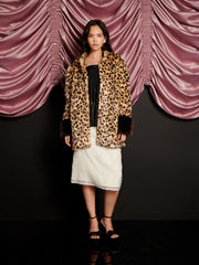 Malone Faux Fur Leopard Coat