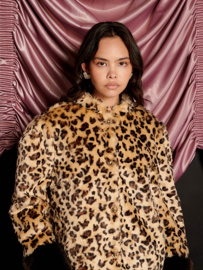 Malone Faux Fur Leopard Coat – Sister Jane