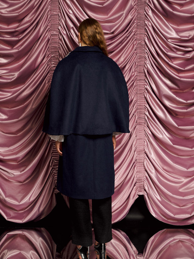 <b>DREAM</b> Manhattan Cape Coat Marine Blue / Z