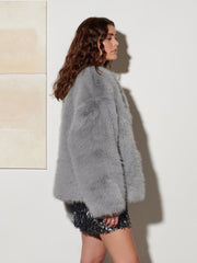 <b> Ghospell </b> Rylee Faux Fur Coat