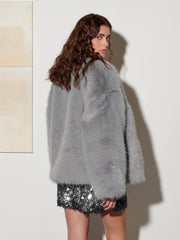 <b> Ghospell </b> Rylee Faux Fur Coat