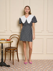 Camille Jacquard Mini Dress