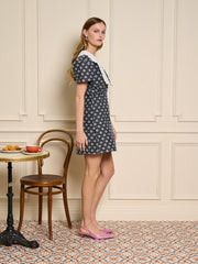 Camille Jacquard Mini Dress