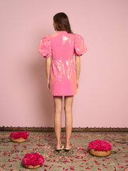Sunset Sequin Bow Dress