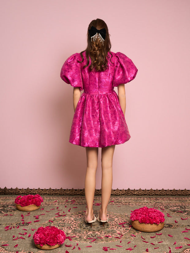 Hibiscus Jacquard Mini Dress – Sister Jane