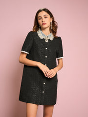 Surya Jacquard Mini Dress