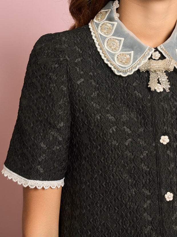 Surya Jacquard Mini Dress