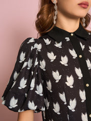 Evening Doves Midi Dress