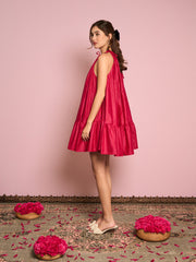 Carnelian Halter Neck Dress