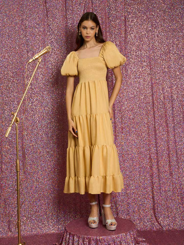 Honey Honey Bow Midi Dress