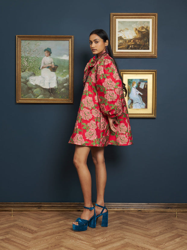 Augusta Jacquard Bow Dress